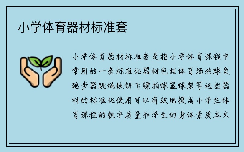 小学体育器材标准套